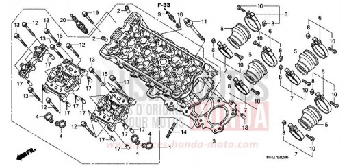 CULASSE CB600F39 de 2009